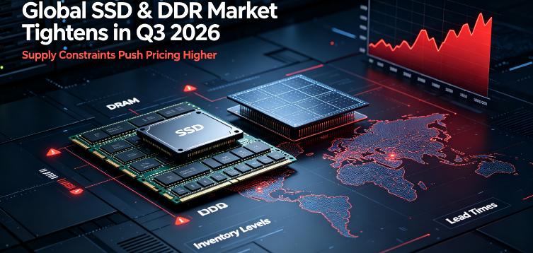 Qlobal SSD və DDR qiymətləri 2026-cı ilin 3-cü rübündə süni intellektlə idarə olunan sıx təchizat fonunda yüksəlir; GUDGA Qlobal B2B Partnyorları üçün Sabit Təchizat saxlayır