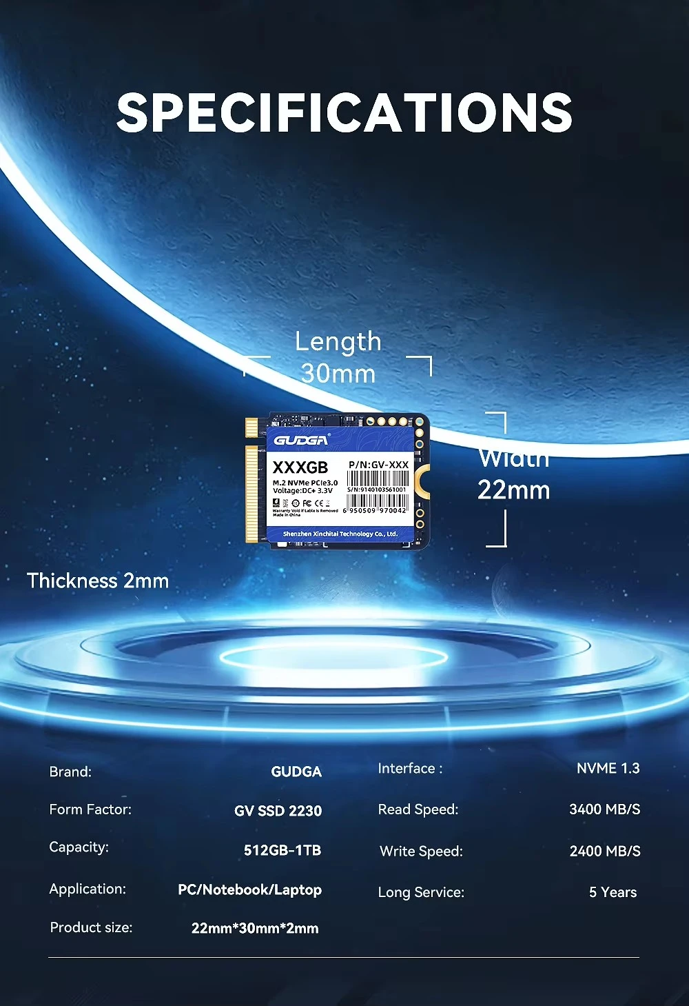 M.2 PCIE 3.0 SSD M.2 NVMe 2230