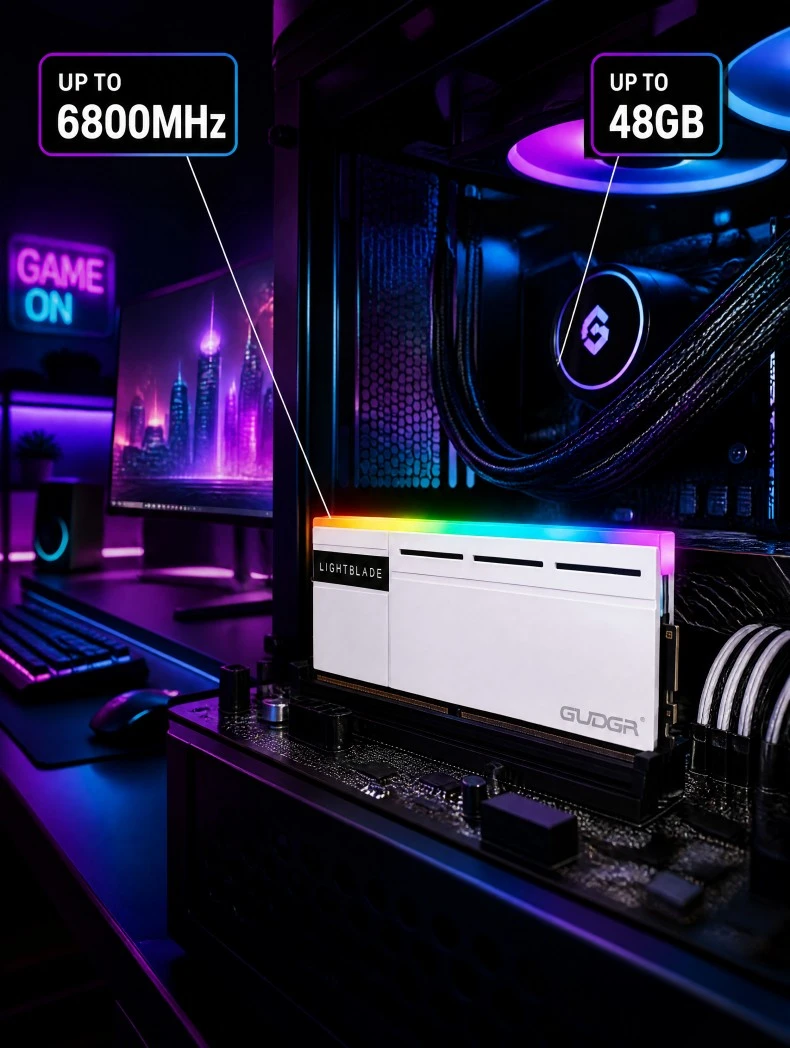 DDR5 RGB Gaming Desktop RAM 5600MHz 6000MHz 6400MHz